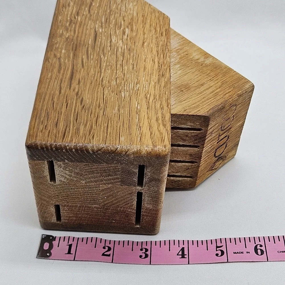 Cutco‎ Wooden Knife Block 8 Slot Honey Oak